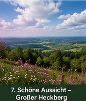 Schöne Aussicht am Großen Heckberg